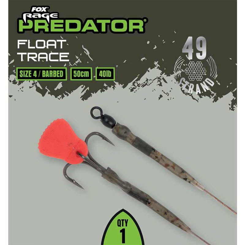 Fox Rage Predator Float Trace 52cm - fertiges Stahlvorfach