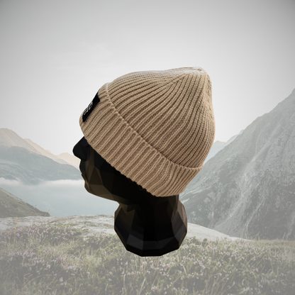 FishEx DEADBAIT® Strickmütze mit Logo-Patch - Farbe: Creme