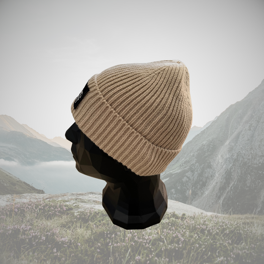 FishEx DEADBAIT® Strickmütze mit Logo-Patch - Farbe: Creme