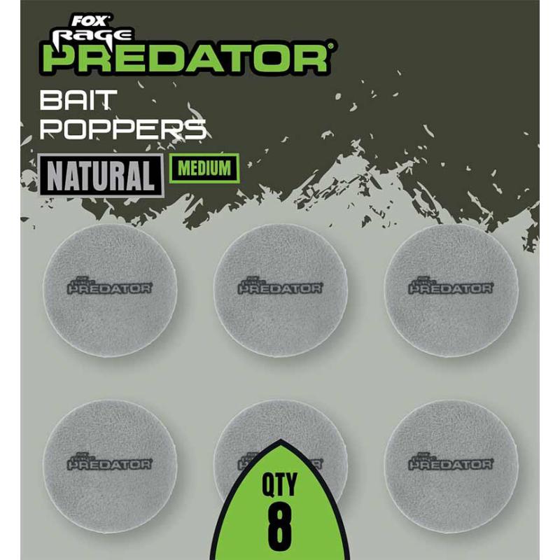 Fox Rage Predator Bait Poppers - Grau/ Natural