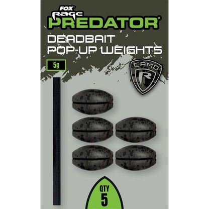 Fox Rage Predator Camo Deadbait Pop-Up Weights