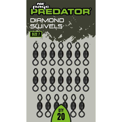 Fox Rage Predator Diamond Swivels (current size) - Wirbel
