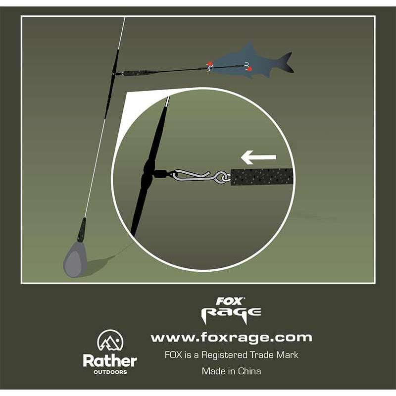 Fox Rage Predator Kwik Change Paternoster Trace 30cm - fertiges Stahlvorfach